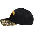 thumbnail image 3 of Army Star Veteran Black W/ Camo On Bill Embroidered Cap Hat CAP491M - Licensed, 3 of 5