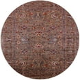 thumbnail image 1 of Ahgly Company Indoor Round Mid-Century Modern Red Oriental Area Rugs, 5' Round, 1 of 6