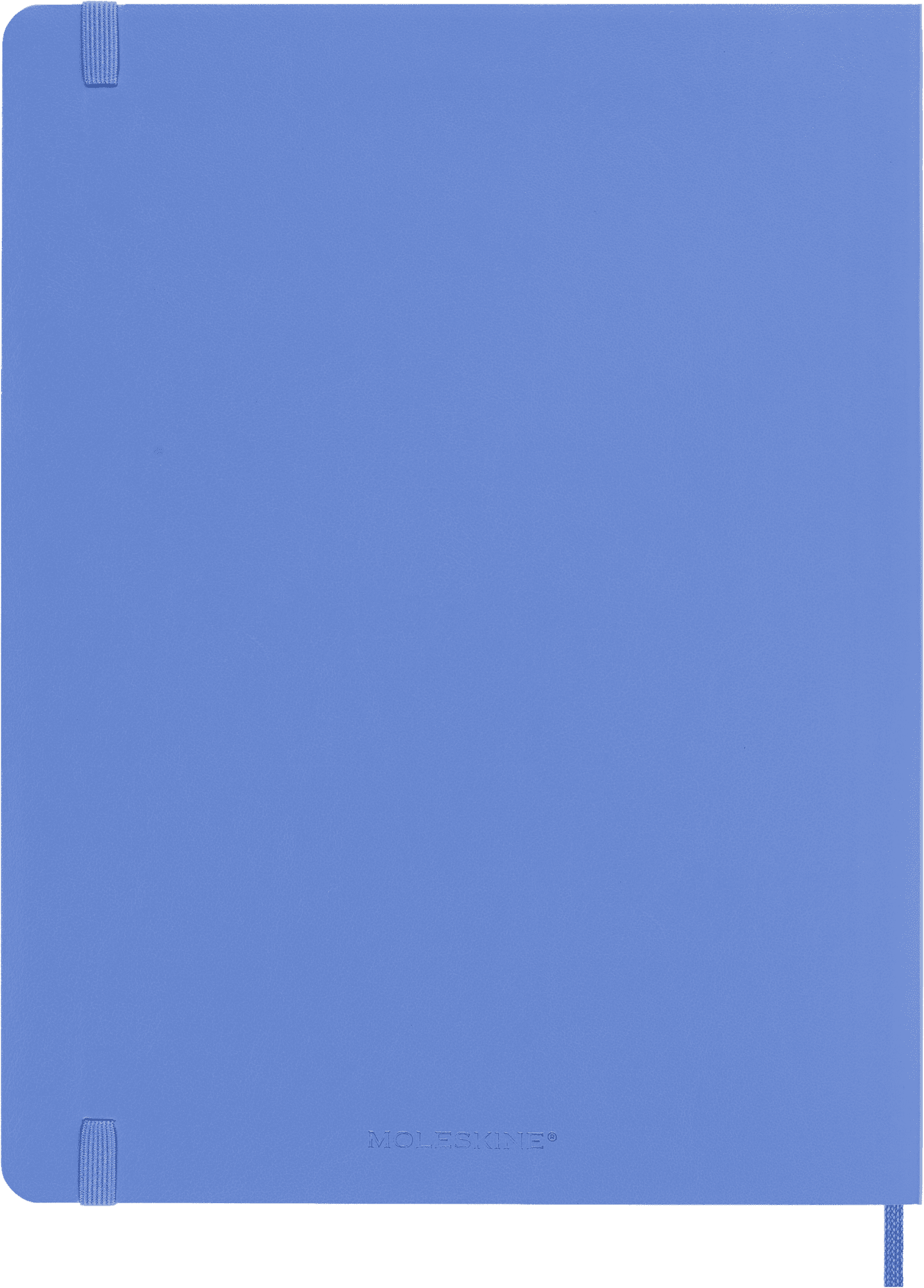 Moleskine Classic&nbsp; Notebook, Soft Cover, XL (7.5" x 9.75"), Ruled, Hydrangea Blue
