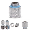 thumbnail image 1 of PC Water Cooling, G1 4 Thread Barb Connector Two Touch Fitting for Tube 9.5x12.7MM Flat Head, 1 of 8