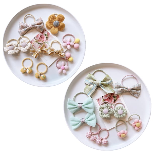 Lindos Lazos para el Cabello para Niñas, 20 Piezas Cuerdas Elásticas para el Cabello de Colores Mezclados para Niños Banda de Goma Suave Pequeños Titulares de Cola de Caballo Accesorios para el
