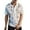 A-White224, variant on Men Short-Sleeve Lace-Trim Sheer Button-Down Shirt Stylish Party Top Eye-Catching Club Evening Wear