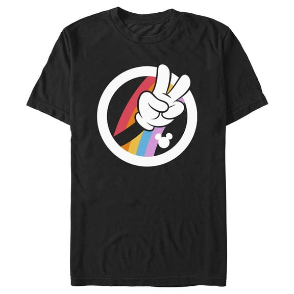 Men's Mickey & Friends Peace Hand Graphic T-Shirt