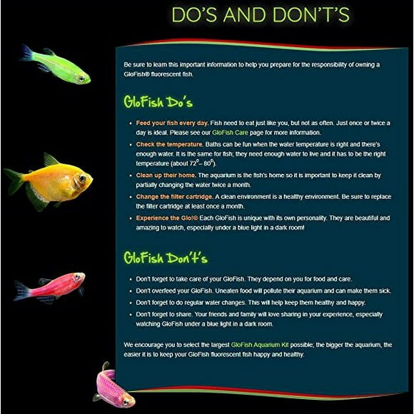 GloFish LED Light 10 Gallons, Blue and White LED Lights, for Aquariums Up to 10 Gallons (29029)