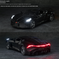 thumbnail image 2 of Modelo de coche de aleación de coche negro 1:32 simulación de coche deportivo sonido y luz 5 puertas juguetes, 2 of 3