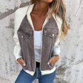 thumbnail image 2 of Wutalume Women Casual Travel Vacation Oversized Long Sleeve Jacket Zip Up Cowboy Casual Outfits Coat, Stylish and Comfortable Outerwear for Adventures,White 2XL, 2 of 6