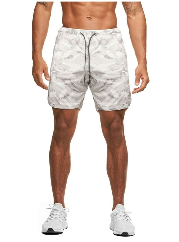 Mens Camo Athletic Shorts