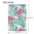 thumbnail image 3 of Pofeuu Flamingo Print Travel Document Organizer Passport Holder Men Women for Family (6.5 in x 4.5 in),Wallet Holder Credit Card Clutch Bag Case, 3 of 5