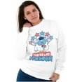 thumbnail image 4 of Tootsie Owl USA Tastes Like Freedom Unisex Plus Size Sweatshirt Brisco Brands 3X, 4 of 5