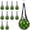 Black 10pack, variant on 10 Pack Melon Hammock with S Hooks, Heavy Duty Anti-Fall Watermelon Mesh Cradle for Vertical Garden Fruit Growing