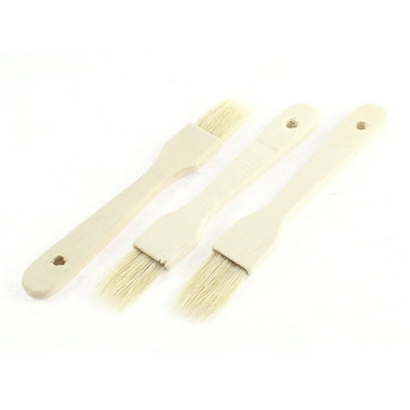 Unique Bargains Nylon Bristle Head Wooden Handle Barbecue BBQ Pastry Brush 3