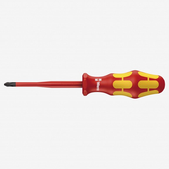 Wera 006456 Kraftform Plus VDE PlusMinus (Phillips/Slotted) Slim Screwdriver, #2 x 100mm