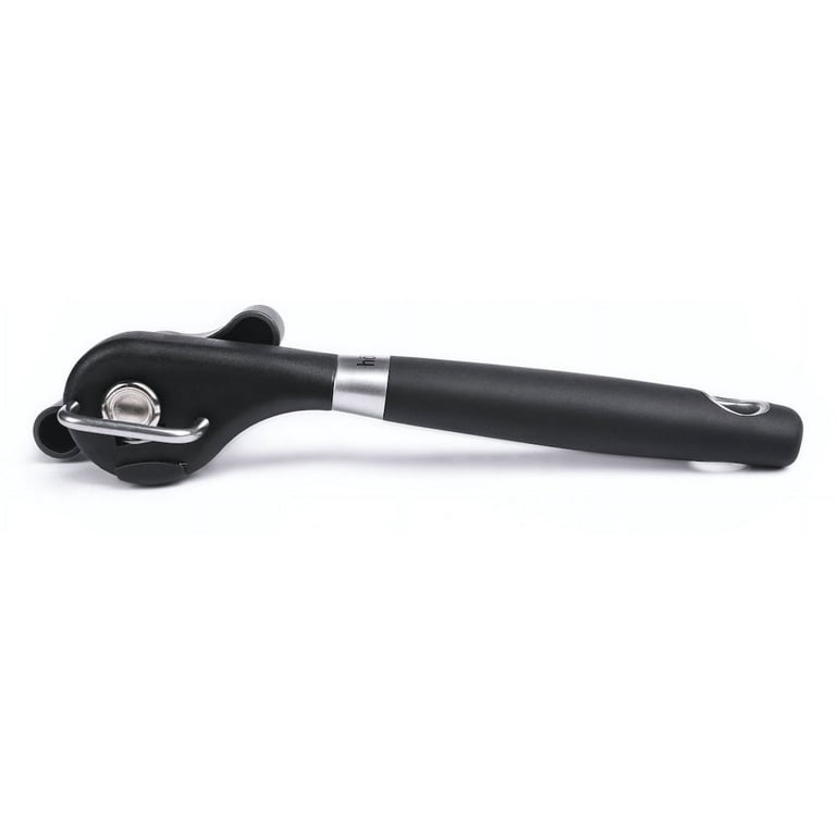 Focus Swing Style Steel Manual Can Opener with Black Handles - 8 1/2L x  4W x 1 1/2H