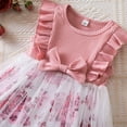 thumbnail image 6 of Wancir Girls Summer New Short Sleeve Dress Printed Gauze Princess Dress Birthday Dress Dress, 6 of 9