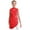 Red, variant on Girls Elegant Lyrical Dance Dress Sparkly Sleeveless Cutout Backless Mesh Overlay Dancewear Red 6