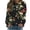 hgg303-Black, variant on Ounisa Women's Crewneck Sweatshirts Floral Graphic Printed Pullover Tops Casual Loose Lightweight Long Sleeve Sweat Shirt