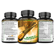 Minanaturals HAIROGAIN DHT Blocker Formula, Supports Hair Growth with Biotin, Collagen, Keratin, Hair Vitamins, 60 Tablets