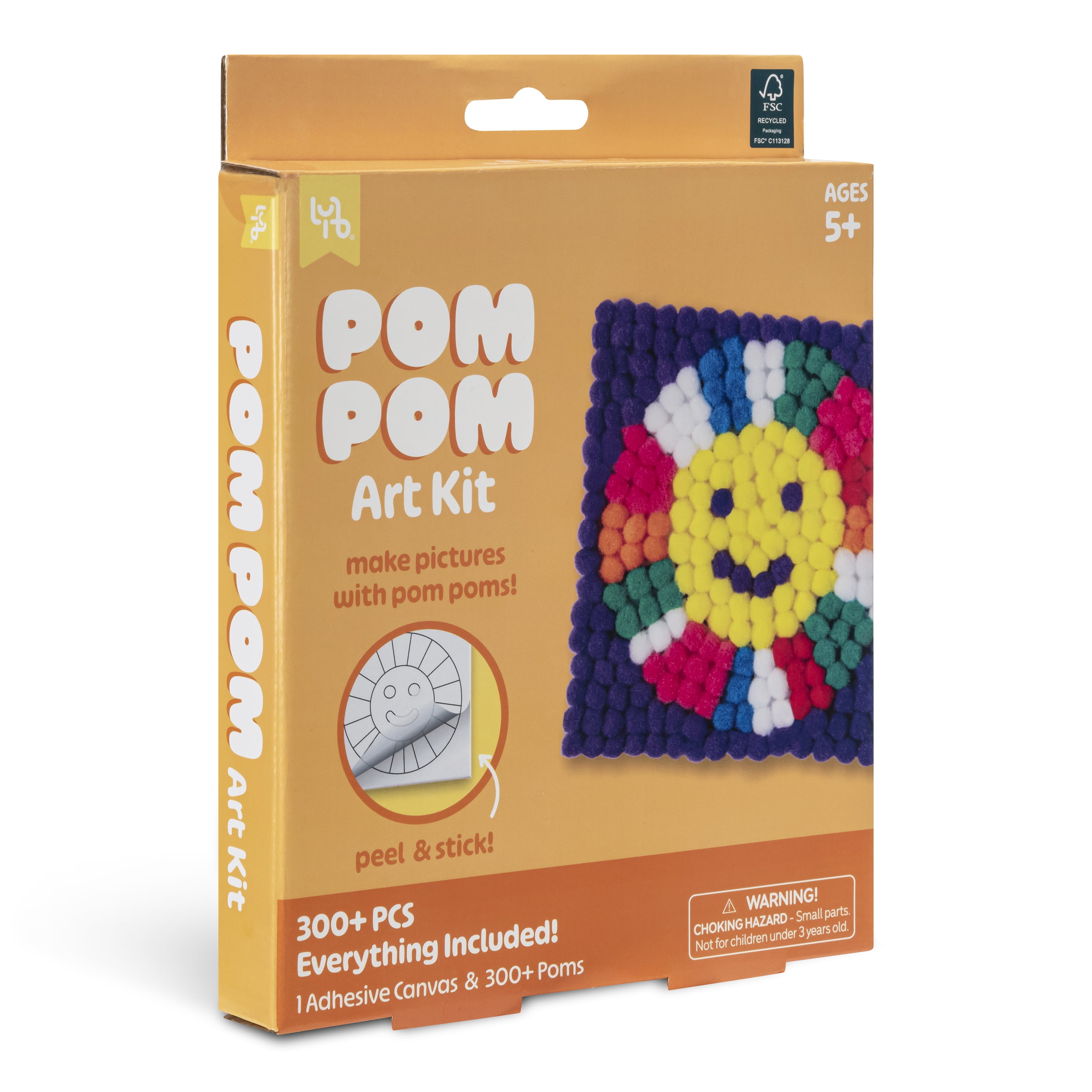Little Yellow Bicycle Pom Pom Sunshine Art Kit