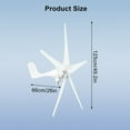 thumbnail image 3 of Wind Turbine Generator  Kit | 12V/24V 100W Wind Power Generator | 5 Leaves Home Wind Turbine System with Controller for Home, Farm, RVs, Boats, 3 of 9