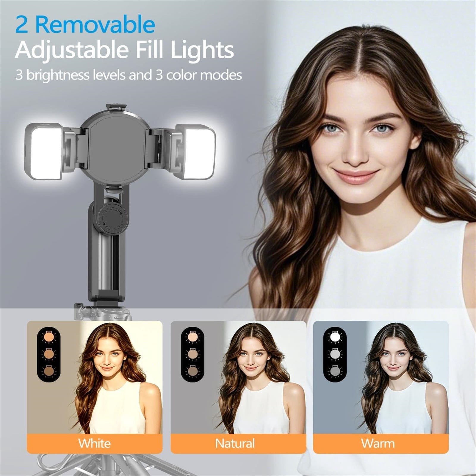 2026 4-in-1 Magnetic Selfie Stick with 360° Rotating Tripod and Wireless Remote—Portable for Travel