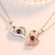 thumbnail image 3 of Collar de plata de ley S925 con proyección de "Te amo" en 100 idiomas para mujer, collar sencillo con memoria de amor hueco, cadena de clavícula, 3 of 5
