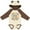 Natural & Brown w Ears, variant on Inktastic I Love my Brother Autism Awareness Boys or Girls Long Sleeve Baby Bodysuit