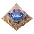 thumbnail image 1 of Pyramide Orgone, Pyramide de Méditation en Résine de Chakra pour Énergie Positive, 1 of 8