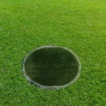 Supvox Round Fake Grass Turf Tiles for Outdoor Decor Dining Table Centerpiece Green