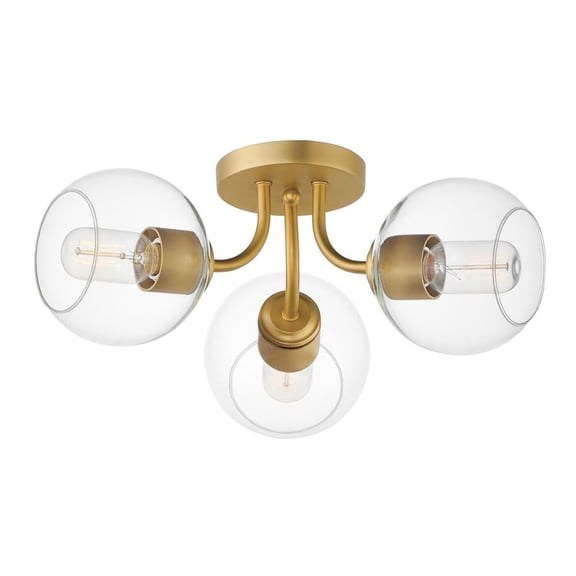 Maxim Lighting - Knox - 3 Light Semi-Flush Mount-7.5 Inches Tall and 18 Inches