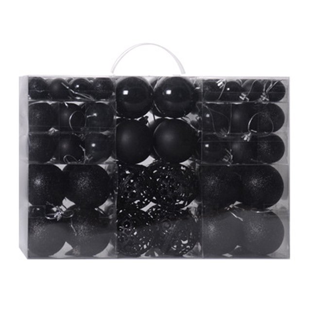 100 Uds Kit de adornos navideños decoración de árbol de Navidad juego de bolas colgantes