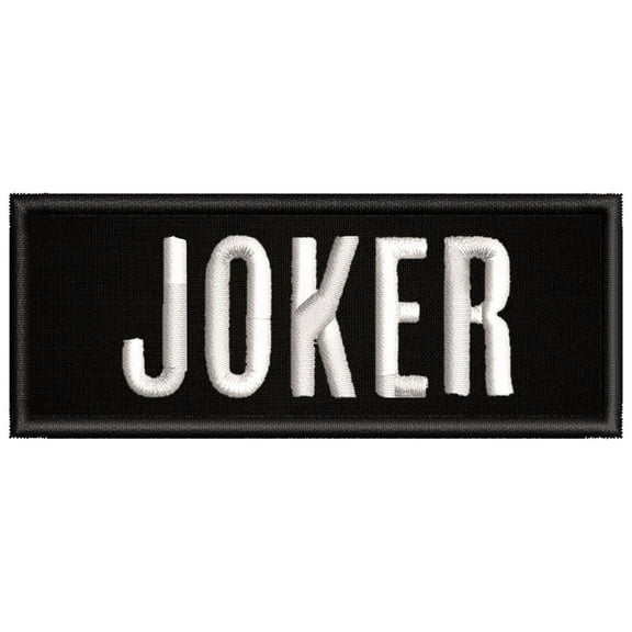Joker Embroidered DIY Iron on or Sew-on Decorative Patch Badge Emblem Appliques Humor Saying Military Tactical Biker Emblem Series