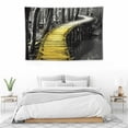 thumbnail image 4 of Chilfamy Tree Black and White Wall Art Decor Yellow Bridge Modern Artwork Canvas Painting Prints Pictures Home Decor for Living Room Dining Room Bedroom 60x40 Inch 60x40in, 4 of 7
