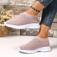 thumbnail image 3 of Womens Shoes,Walking Sneakers Breathable Knit for Everyday Wear Platform Walking Sneakers for Lightweight Comfort,Shoes for Women,Pink,5, 3 of 6