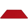 thumbnail image 5 of Flash Furniture 22.5''W x 45''L Trapezoid Red HP Laminate Activity Table - Standard Height Adjustable Legs, 5 of 5