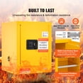 thumbnail image 2 of KFFKFF Secure Storage for Combustible Substances, 12 Gallon Capacity, Constructed from Cold-Rolled Steel, Measuring 16.9 x 16.9 x 22 inches, Explosion Resistant, Includes Adjustable Shelf and 1 Door, 2 of 9
