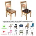 thumbnail image 5 of Red Mushroom Cartoon Black Pattern Seat Covers for Dining Room Chairs Set Of 4,Stretch Printed Washable Chair Seat Cover with Elastic Ties and Button,Removable Waterproof Couch Cushion Covers, 5 of 6