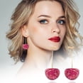 thumbnail image 1 of Fiudx Pendientes Largos y Borlas para Niña, Pendientes de Verano, 1 of 2