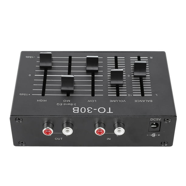 Ecualizador EQ, Control De Volumen Ecualizador Estéreo HIFI Equilibrado Versátil Para Instrumentos Musicales Electrónicos