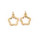 thumbnail image 1 of 304 Stainless Steel Charms with Jump Rings Laser Cut Hollow Flower Real 14K Gold Plated 9.5x8x1mm Jump Ring: 2.8x0.5mm 1.8mm inner diameter, 1 of 2