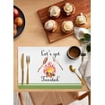 thumbnail image 2 of Barbecue Camping Placemats Set of 4,Washable Woven Burlap Cloth Fabric Placemat for Square/Rectangle/Round/Oval Dining Table,Easy Clean Place Mats for Kids Spring Summer Sausage Candy Watercolor, 2 of 5