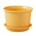 thumbnail image 2 of Bobasndm 1 Pack Planter Pots with Tray, Modern Indoor Outdoor Plastic Planter Pots for Small Plants Succulent Nursery Orchid Home Office Decor Gardening, 2 of 9