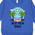 thumbnail image 3 of Inktastic Summer Vacation in West Palm Beach Toddler Sweatshirt, 3 of 4