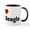 White/Black Inside, variant on CafePress - I Love My Fat Beagle Mug - 11 oz Ceramic Mug - Novelty Coffee Tea Cup