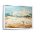 thumbnail image 2 of Designart "Coastal Beach Sand I" Modern Floater Framed Wall Decor, 2 of 7