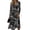 Light Gray, variant on Womens Fall Spring Long Sleeve Midi Dress V Neck Long Sleeve a Line Dresses Casual Vacation Dress Trendy Lightweight Breathable Dress