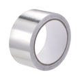 thumbnail image 1 of Unique Bargains Ruban en Papier D\'aluminium 50 mm Haute Température pour CVC, Étanchéité, Rapiécage de Conduits d'Air Chaud et Froid Adhésif Simple Face 20 M/65 Pi, 1 of 4