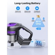 Laresar Cordless Vacuum Cleaners, 400W 48KPA 6-in-1 Lightweight Stick Vacuum for Carpet Hard Floor Pet Hair
