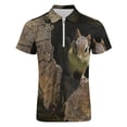 thumbnail image 4 of Chipmunk In The Tree Hole Men Zipper T-shirt Summer Casual Short Sleeve T-shirt Top, 4 of 7
