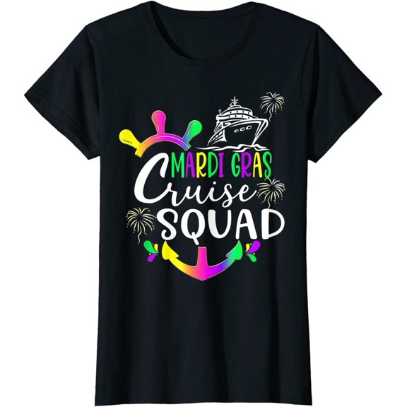 Mardi Gras Cruise Squad 2023 Matching Group T-Shirt