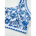 thumbnail image 3 of SHEWIN Women's Bikini Sets Floral Print Whip Stitch 2 Piece Swimsuits High Waisted Scoop Bathing Suits, 3 of 10